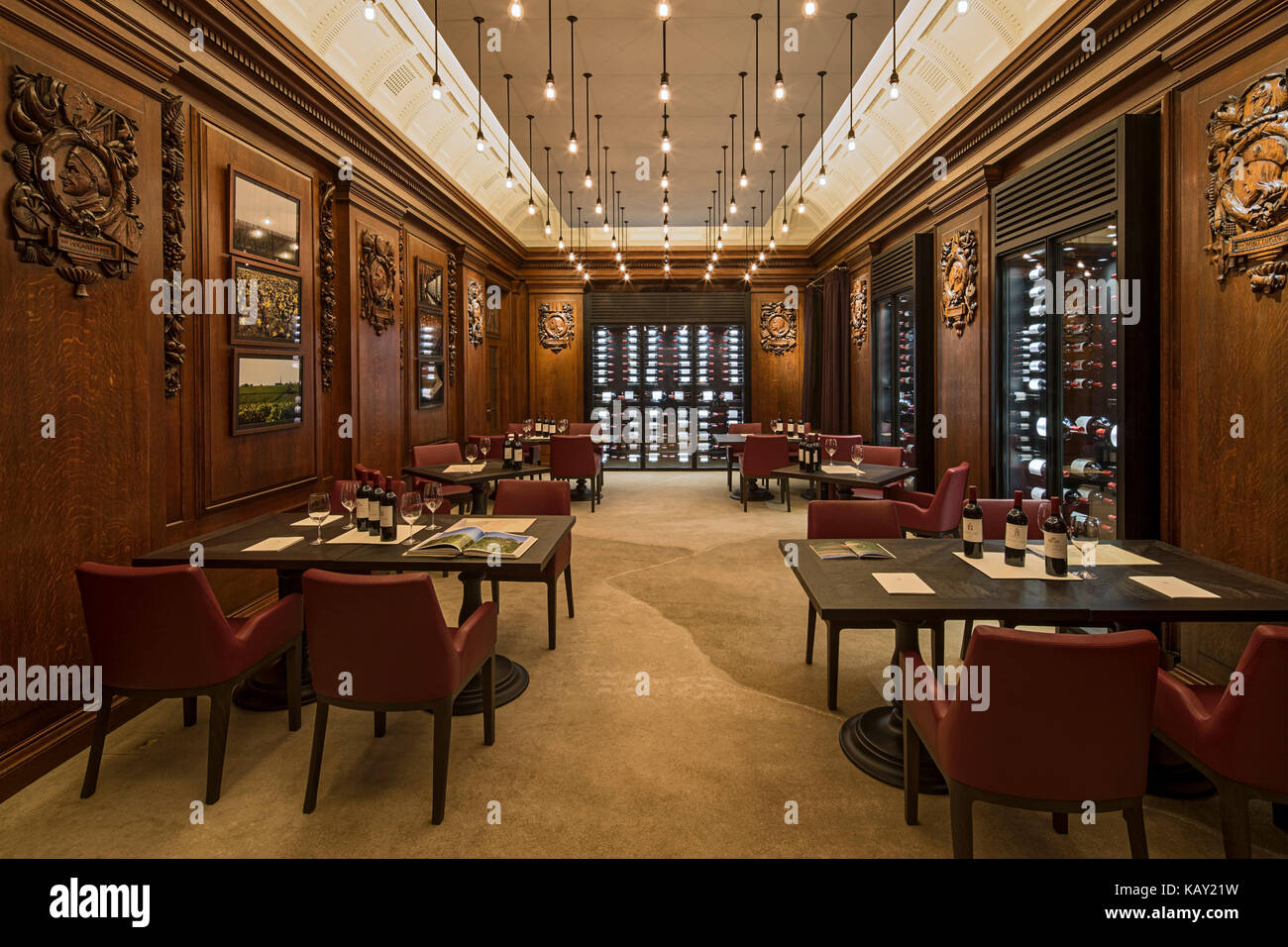 Wine sampling room. Ten Trinity Square The Club, London, United