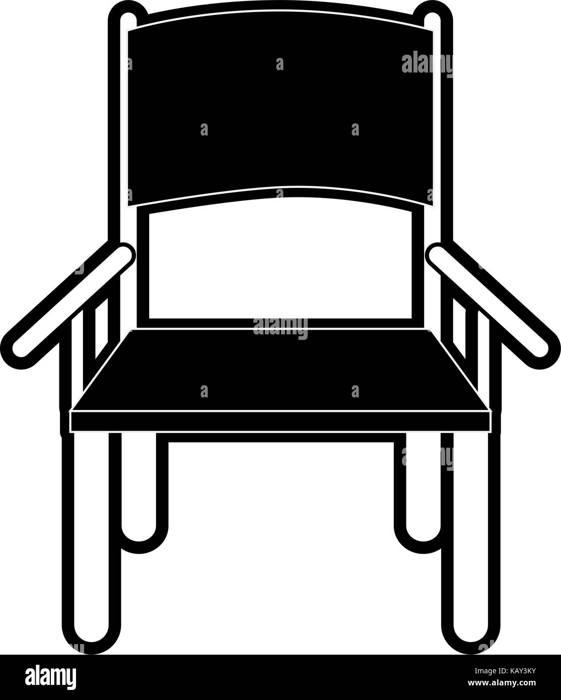 chair frontview furniture icon image Stock Vector Image & Art - Alamy