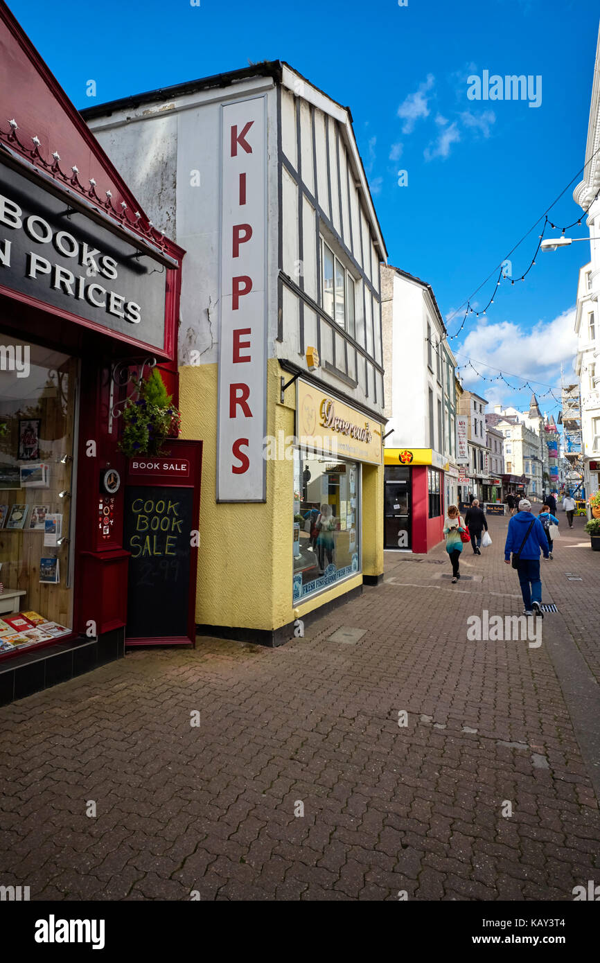 Kippers sign on side of fish shop in Douglas, Isle of Man Stock Photo Alamy Kippers sign on side of fish shop in Douglas, Isle of Man Stock Photo Alamy
