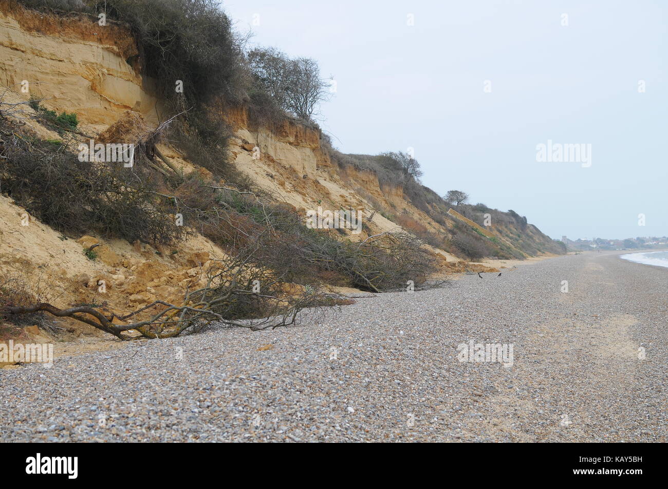 coastal erosion Stock Photo