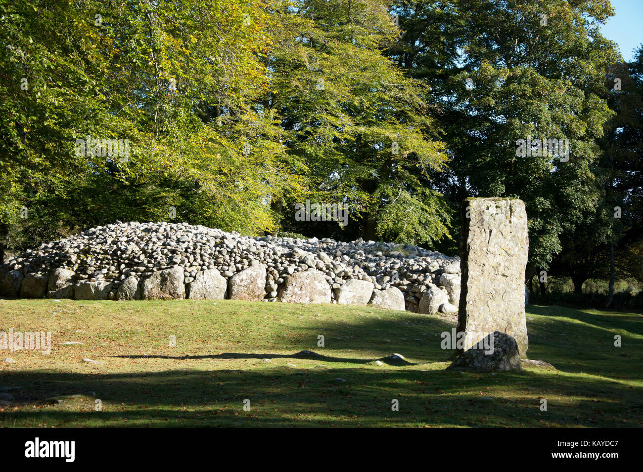 Clava Cairns - burial cairns Stock Photo