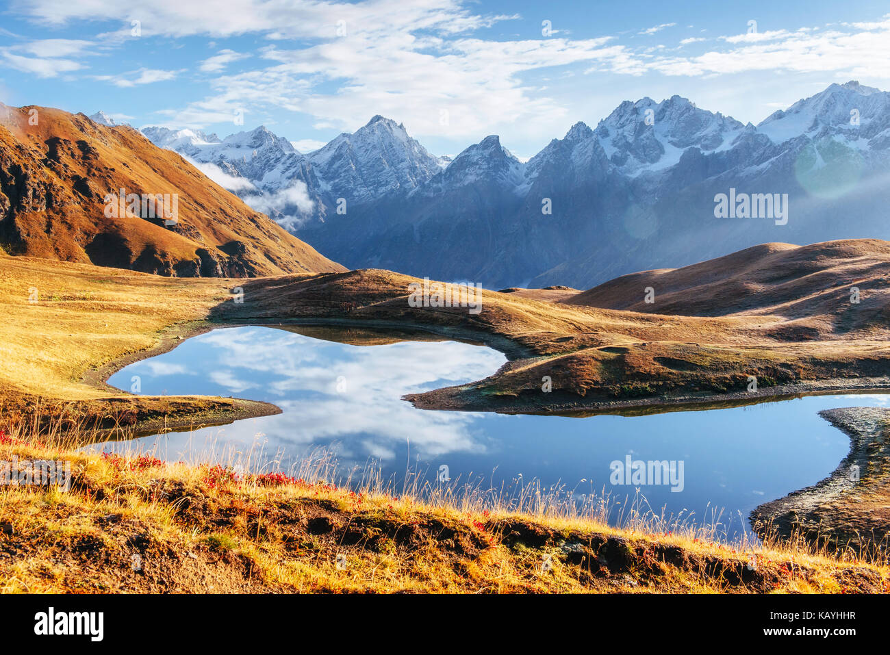 Koruldi mountain lake. Upper Svaneti, Georgia, Europe. Caucasus mountains  Stock Photo - Alamy