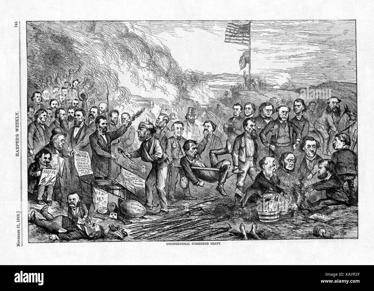 Unconditional Surrender Grant (1868), by Thomas Nast Stock Photo Alamy
