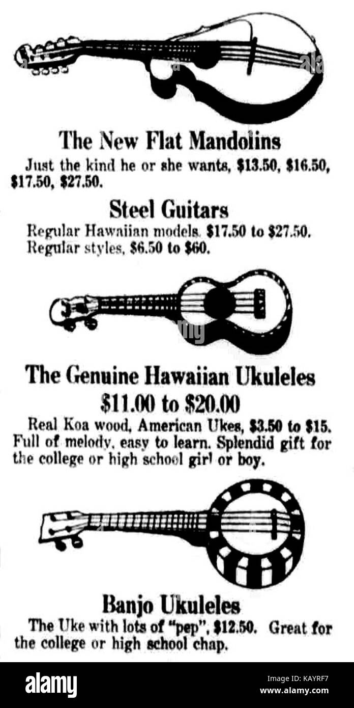 Ukulele, Mandolins, Banjos Stock Photo - Alamy