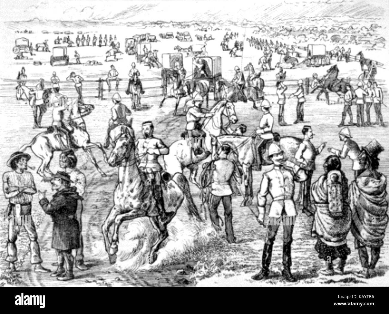 The Start From Fort Dufferin, 1874 Stock Photo Alamy