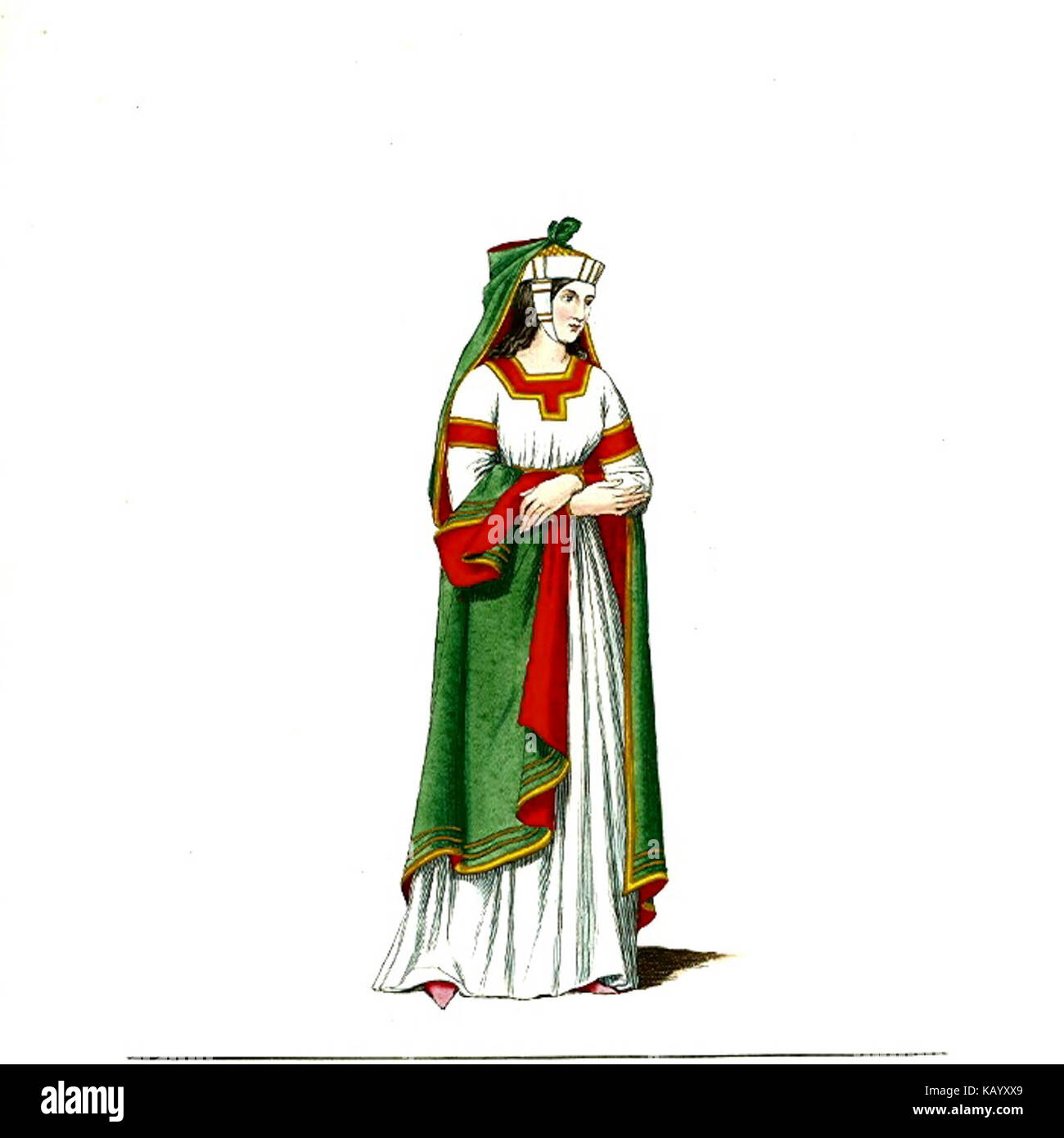 Woman in Medieval Dress or Costume (4 Stock Photo - Alamy