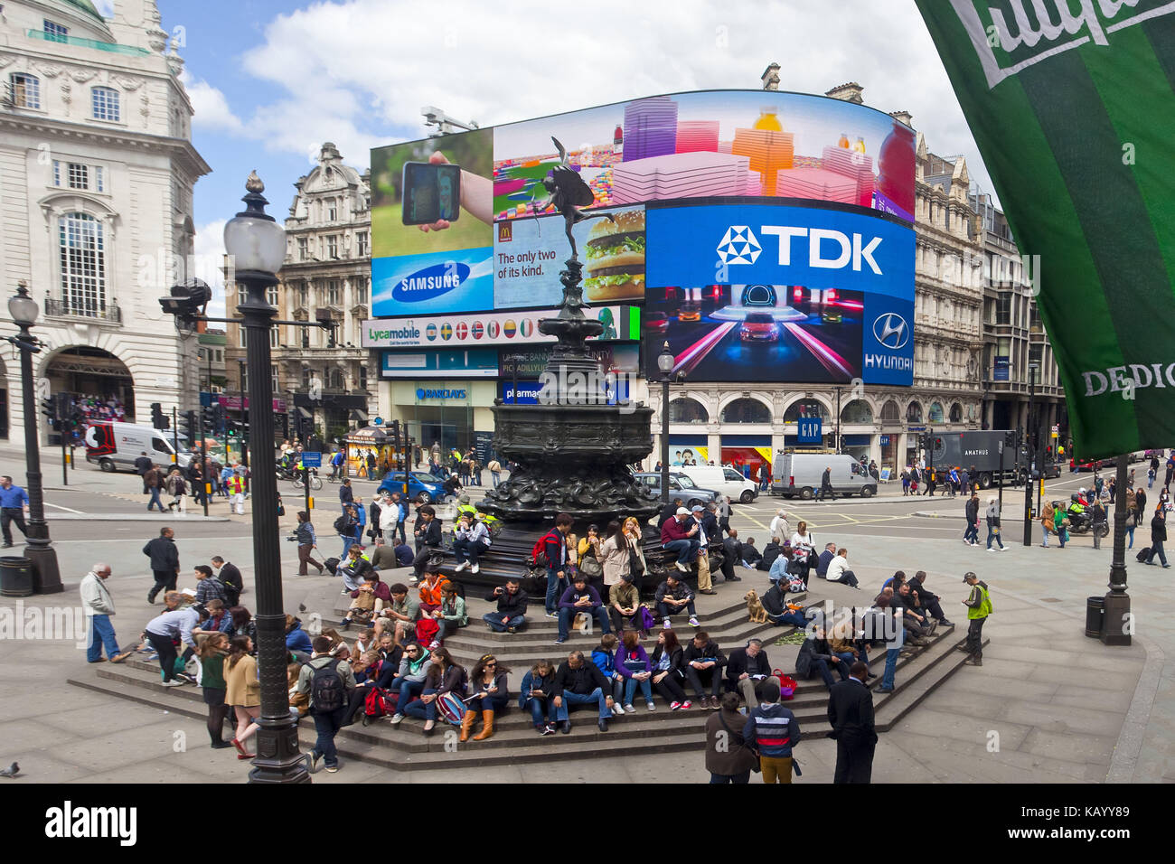 Great Britain, London, Piccadilly Circus, Stock Photo