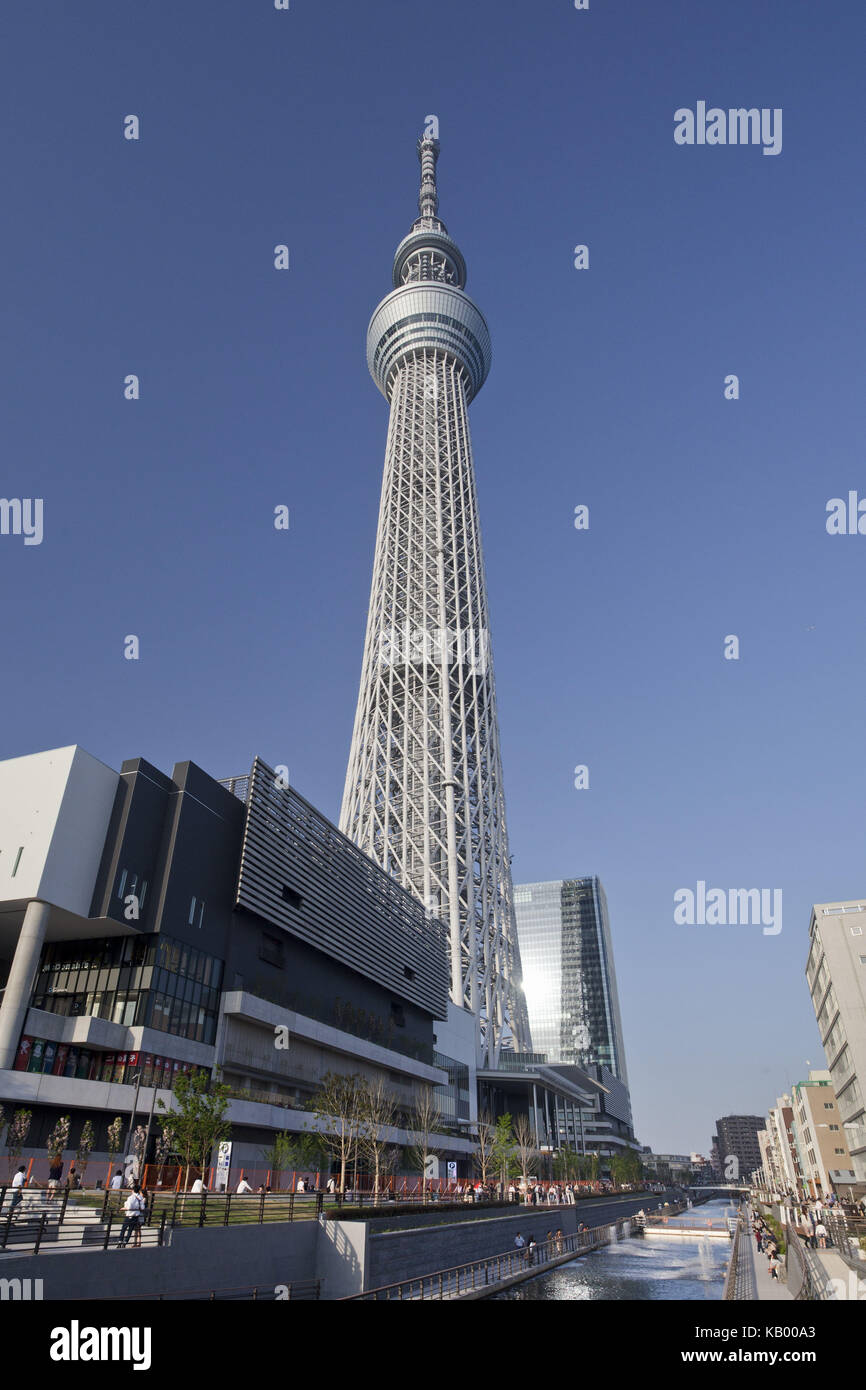 Japan, Tokyo, Sky Tree Tower, Stock Photo