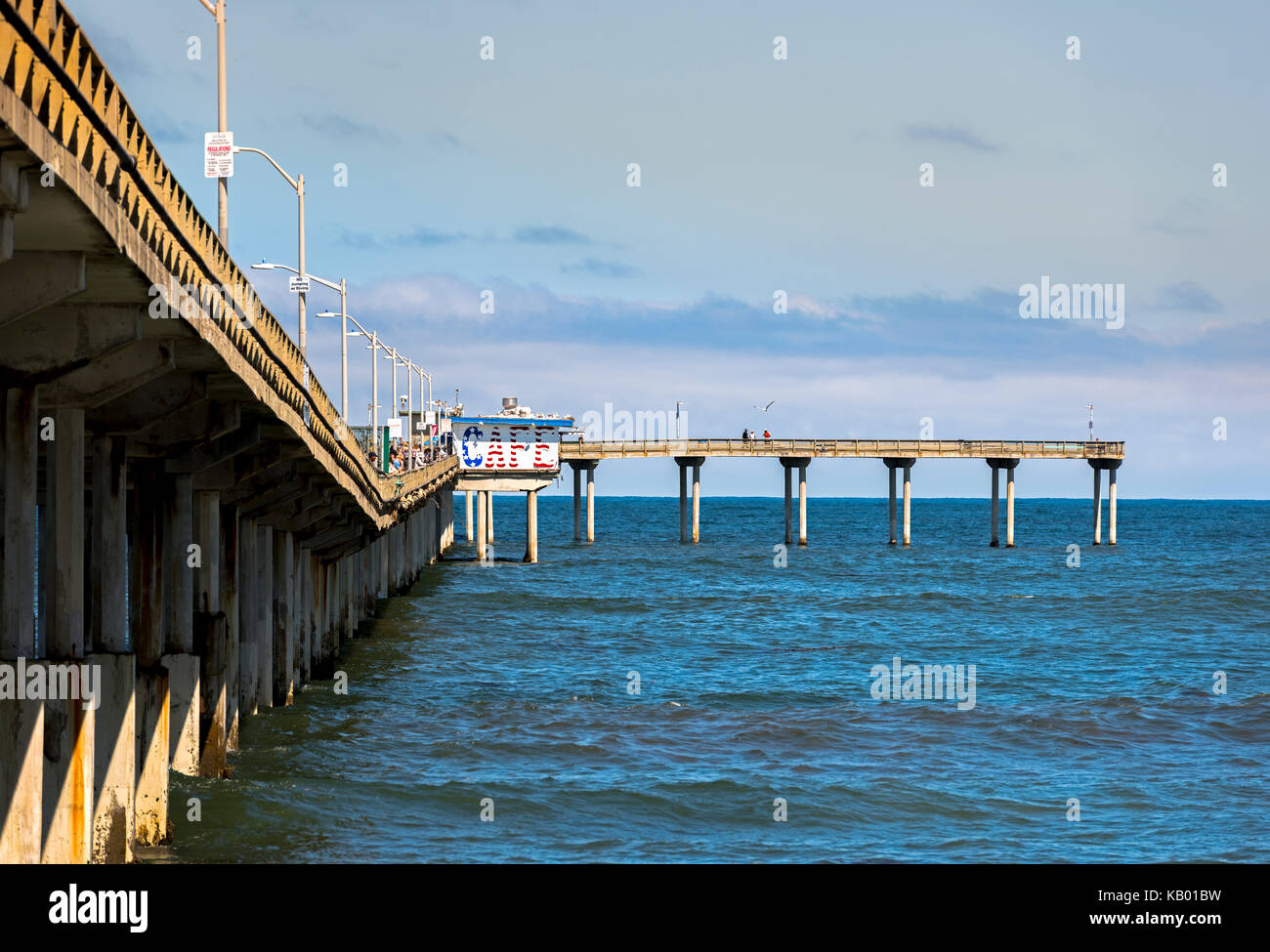 Ocean Beach Municipal Pier, Ocean Beach, San Diego, California, USA Stock Photo