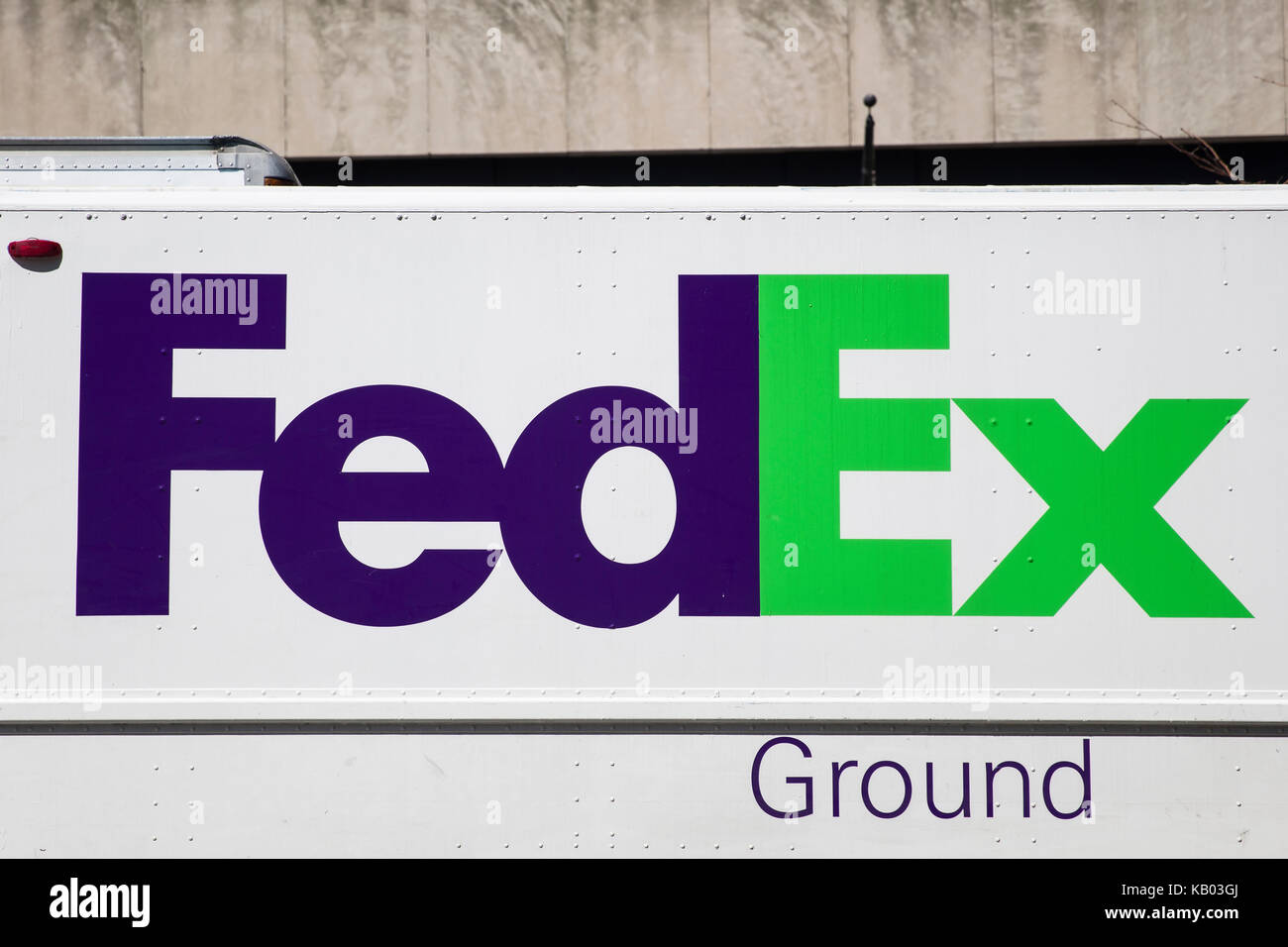 Detail from FedEx truck in New York, USA Stock Photo Alamy