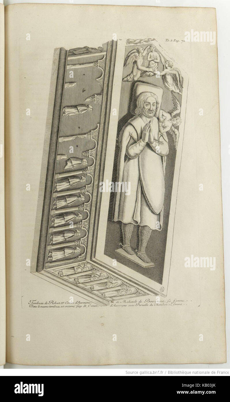 Tombeau Robert IV d'Auvergne Stock Photo Alamy
