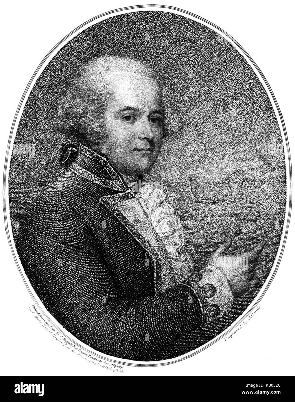 William Bligh   Project Gutenberg eText 15411 Stock Photo