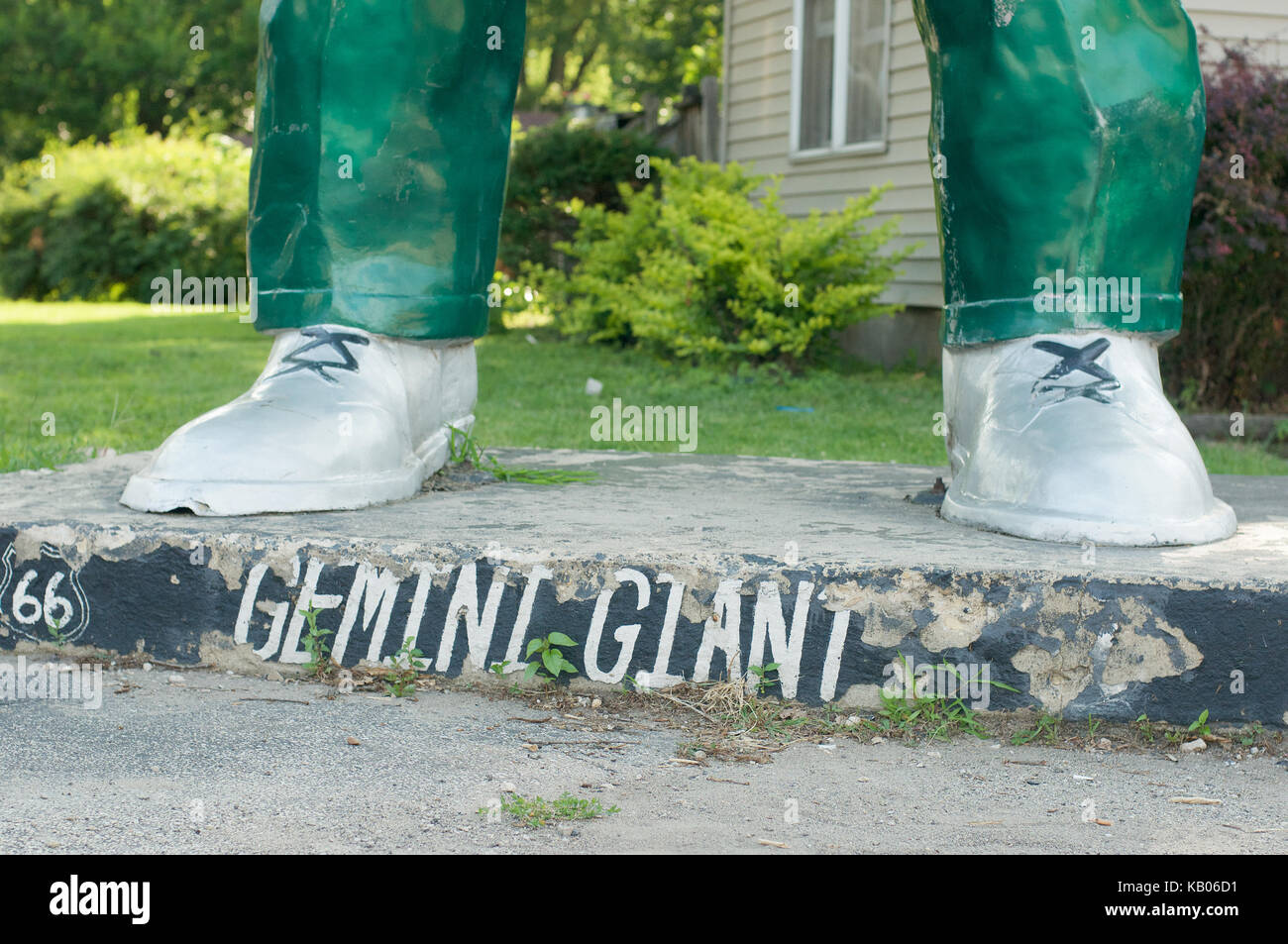 The Gemini Giant Muffler Man statue on Route 66 at Wilmington, Illinois, USA Stock Photo Alamy
