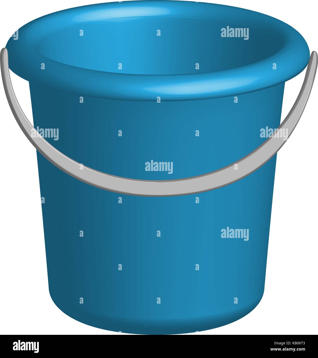Object plastic bucket in 3D, vector Stock Vector Image & Art - Alamy