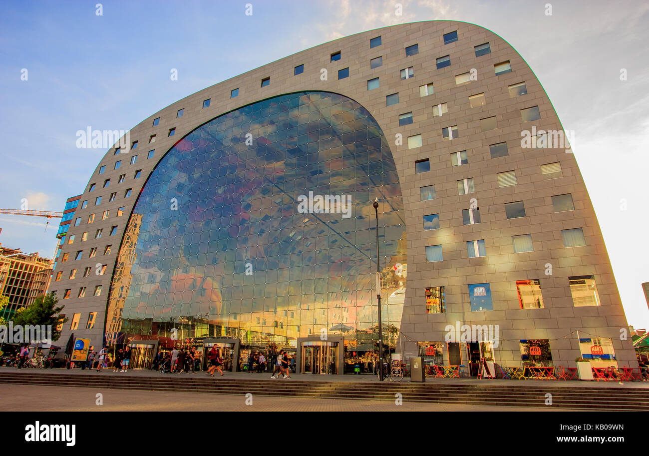 Rotterdam, Netherlands September 01, 2016 People sprawling at