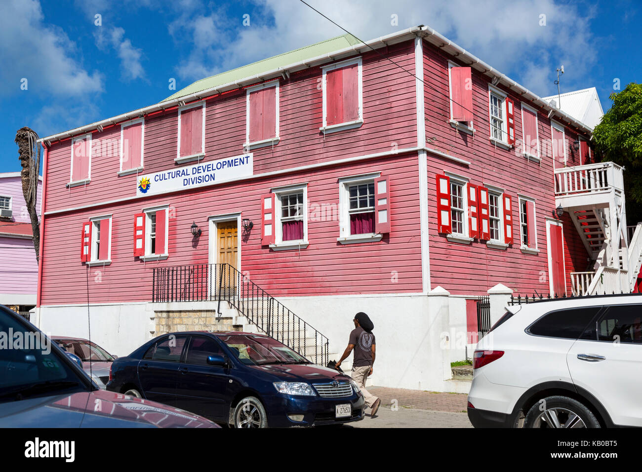 St. Johns, Antigua.  Cultural Development Division, Government Office. Stock Photo