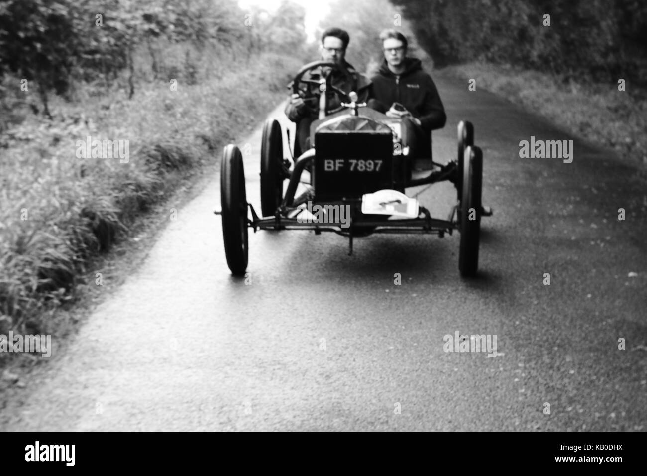 Vintage racing car - Kop Hill Climb Stock Photo
