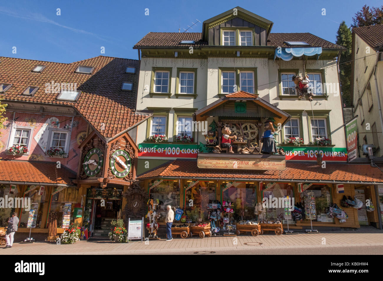 Triberg Germany Black Forest famous for coo coo clock shops and stores