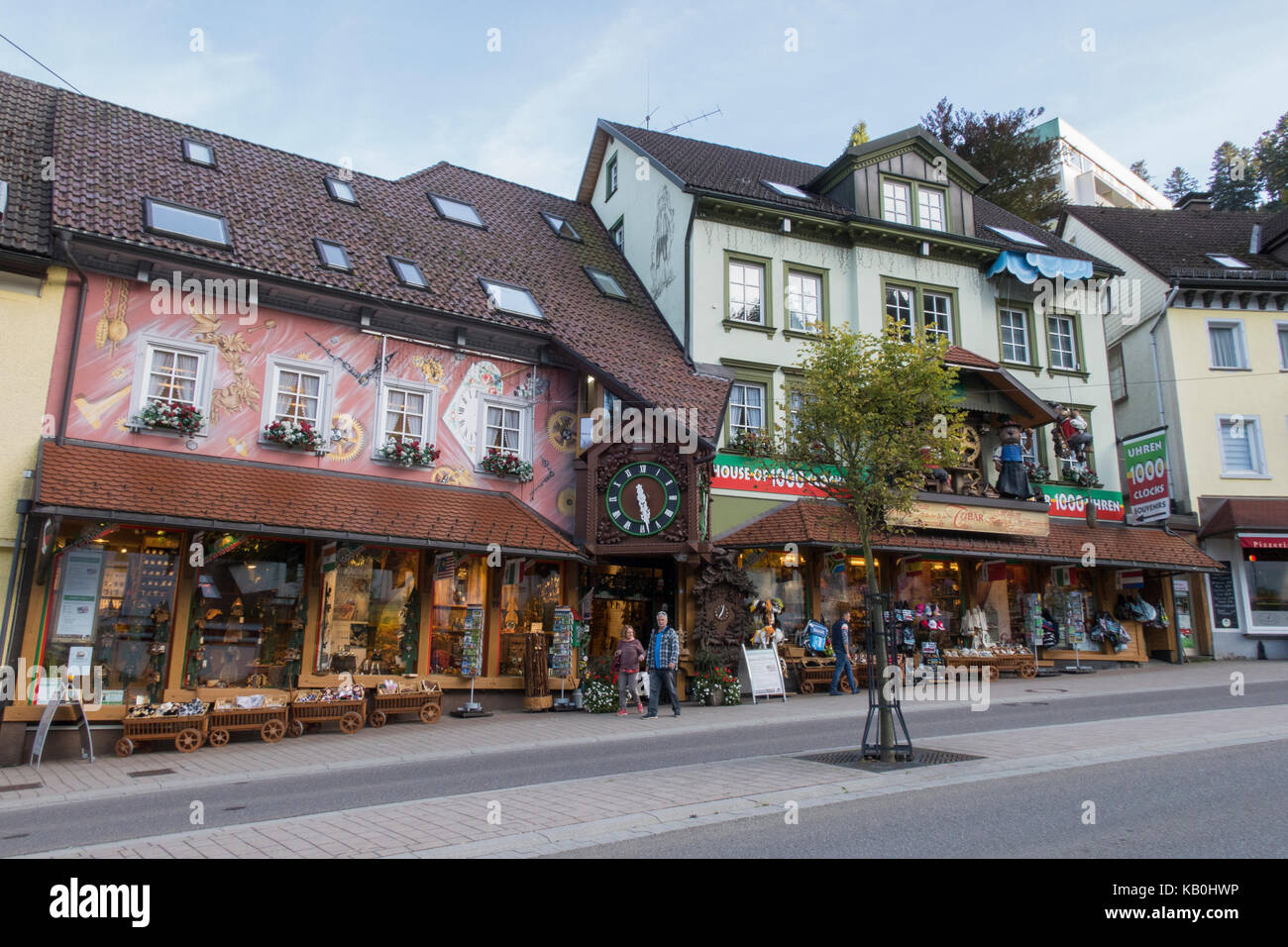 Triberg Germany German town famous for coo coo clocks Stock Photo