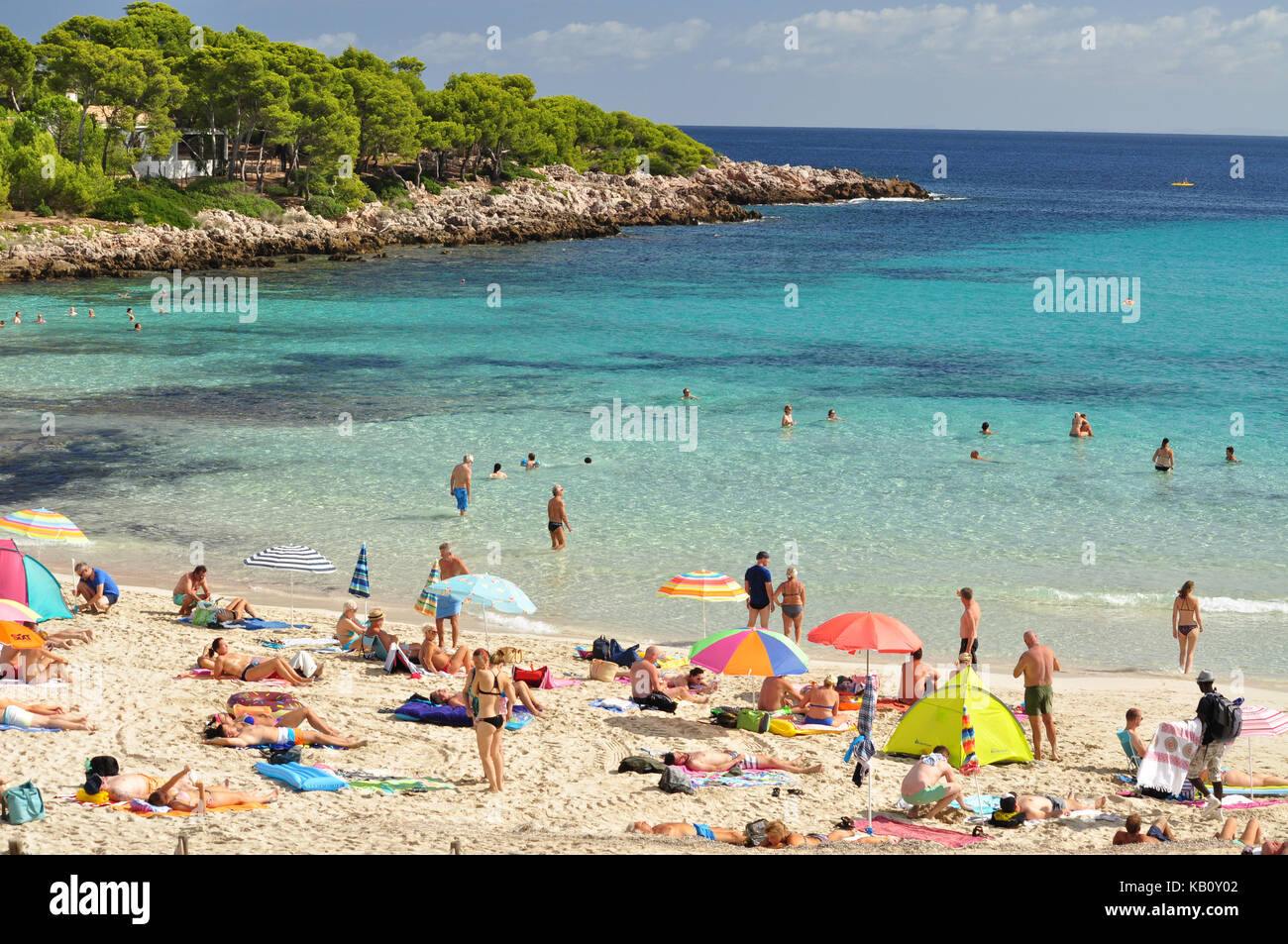 Cala Agulla beach in the island Mallorca in Spain Stock Photo - Alamy