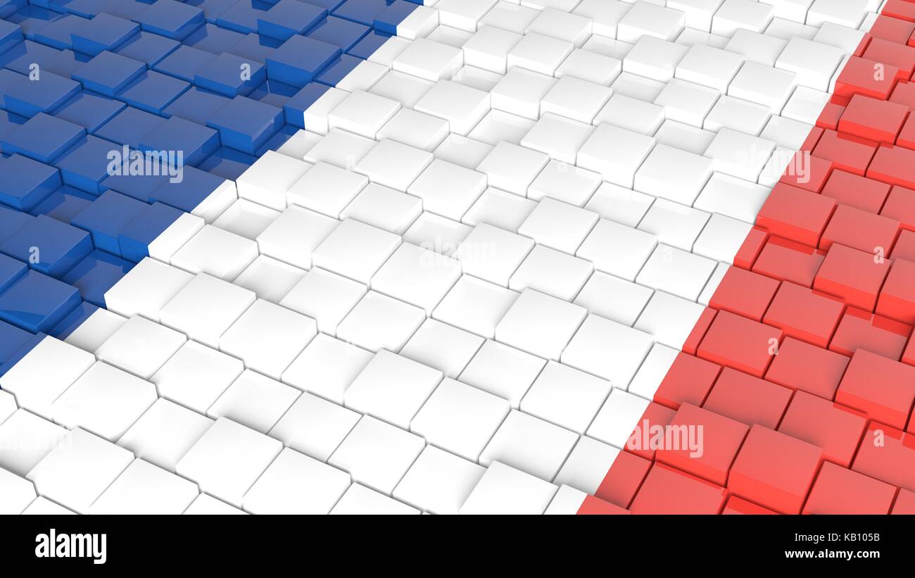 3D abstract background with flag of France Stock Photo - Alamy