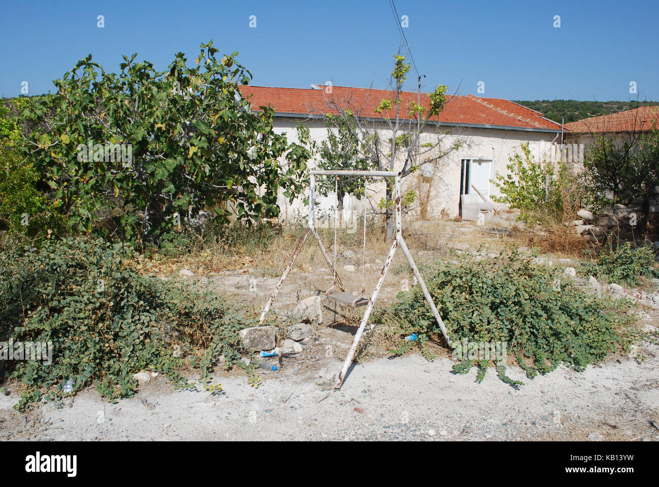 Agios Thomas, a small mountain village in Limassol District, Cyprus Stock Photo