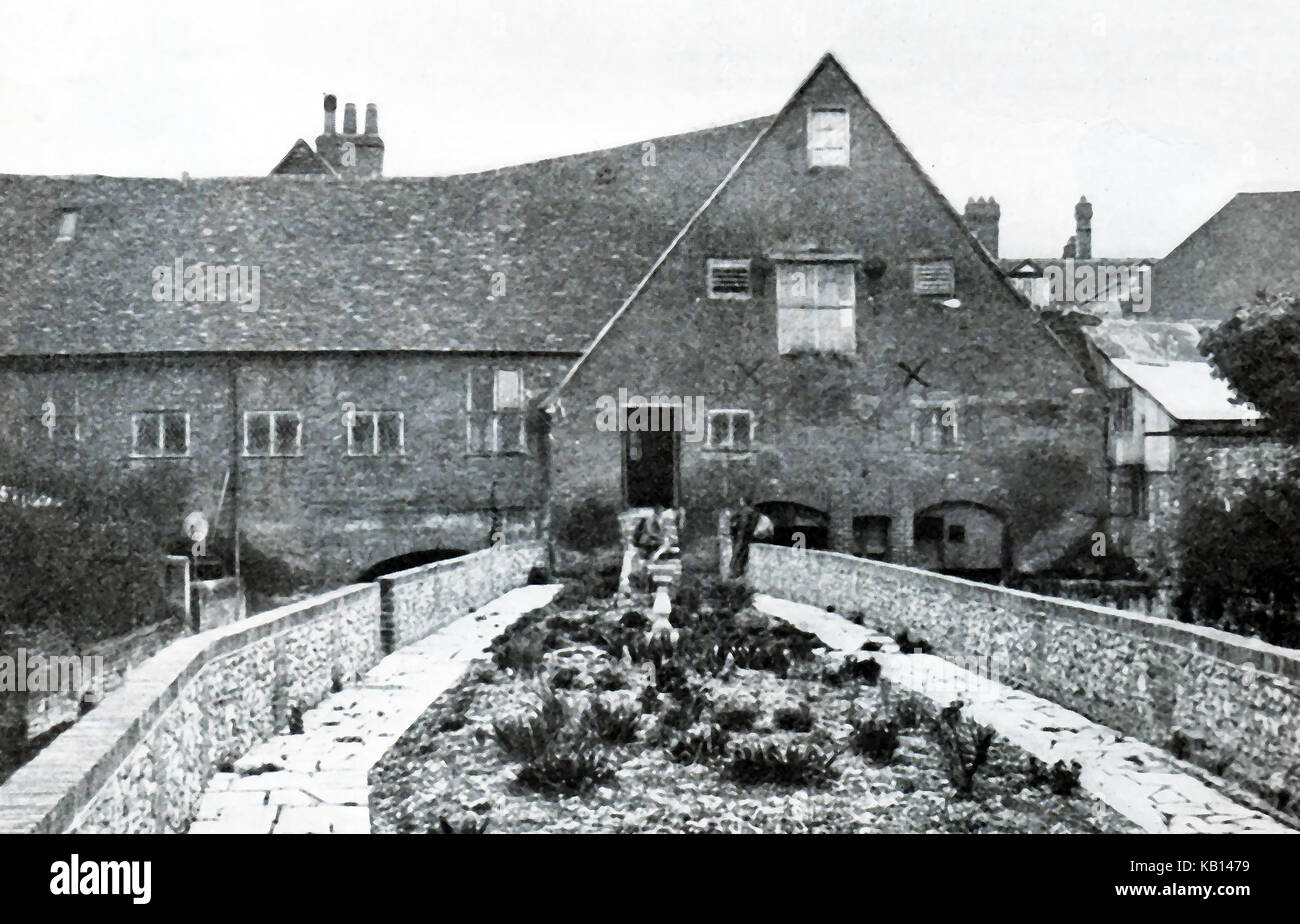 1932 - The former City Mill youth hostel at Winchester, England Stock Photo