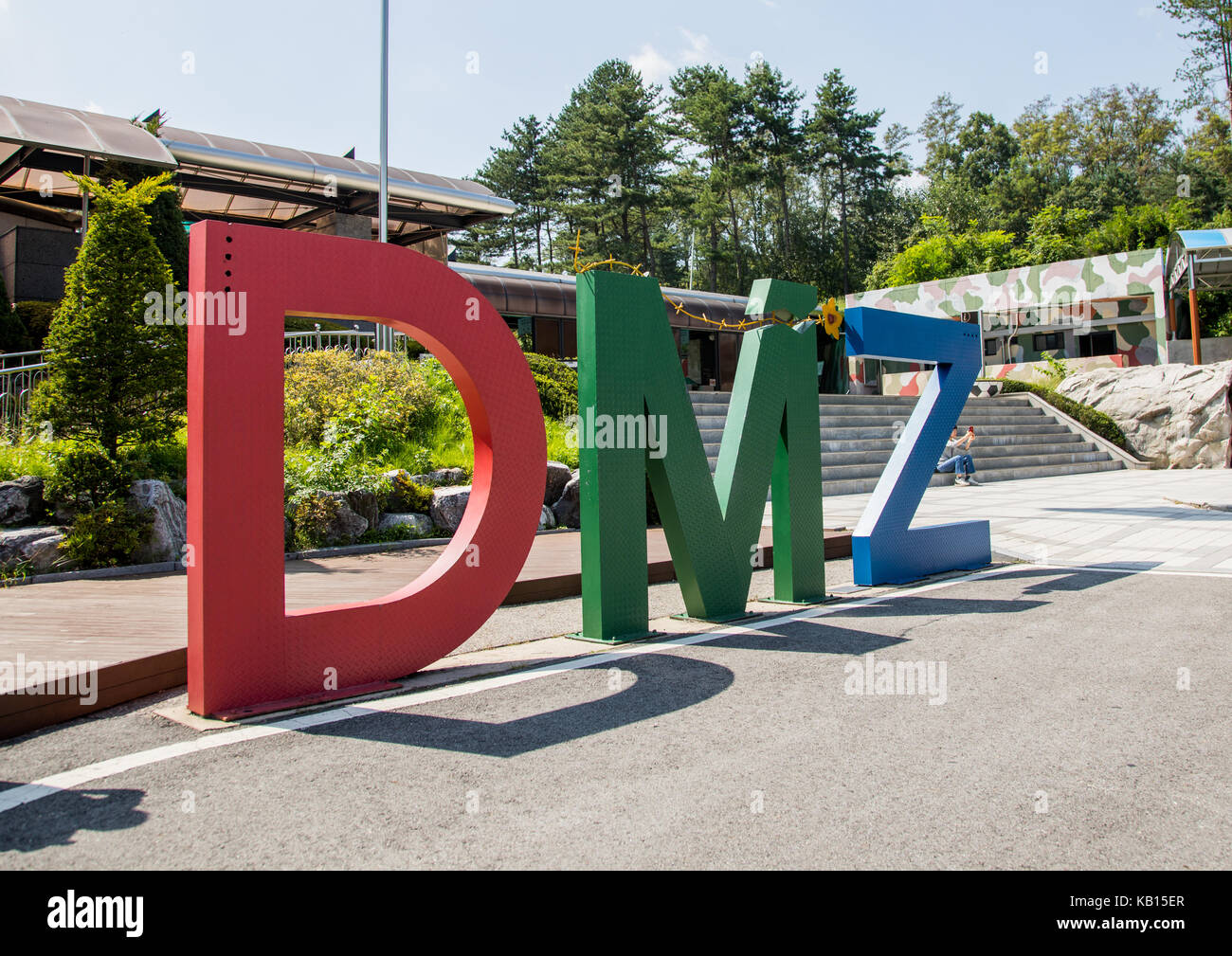 Giant dmz sign in the third infiltration tunnel, North Hwanghae ...