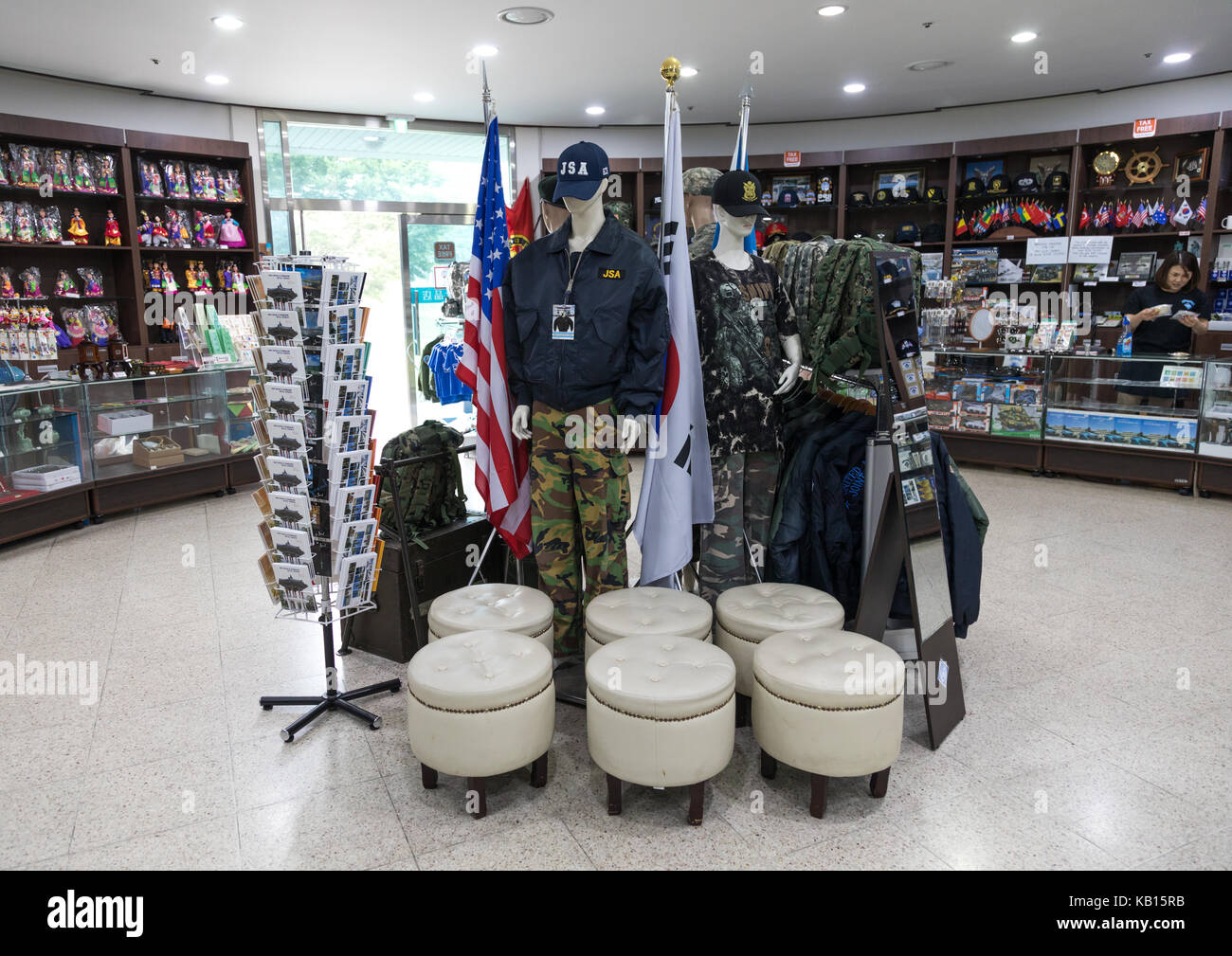 Souvenirs sold  at the dmz on the north and south korea  