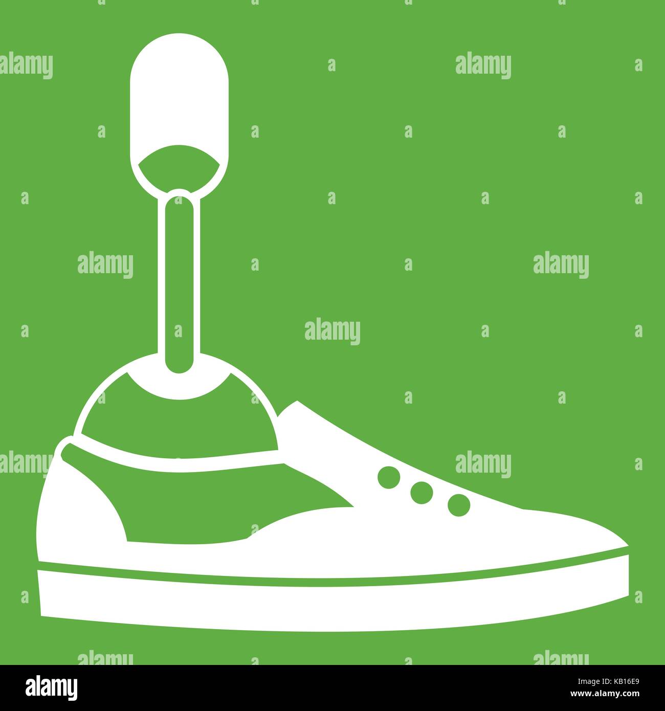 Prosthetic leg icon green Stock Vector Image & Art - Alamy