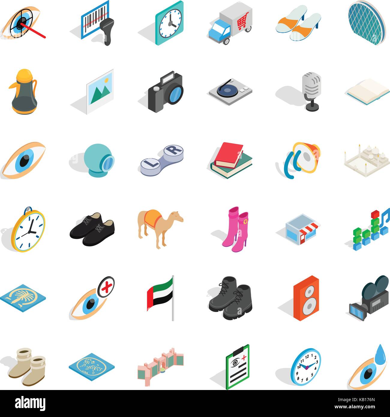 Loudspeaker icons set, isometric style Stock Vector Image & Art - Alamy