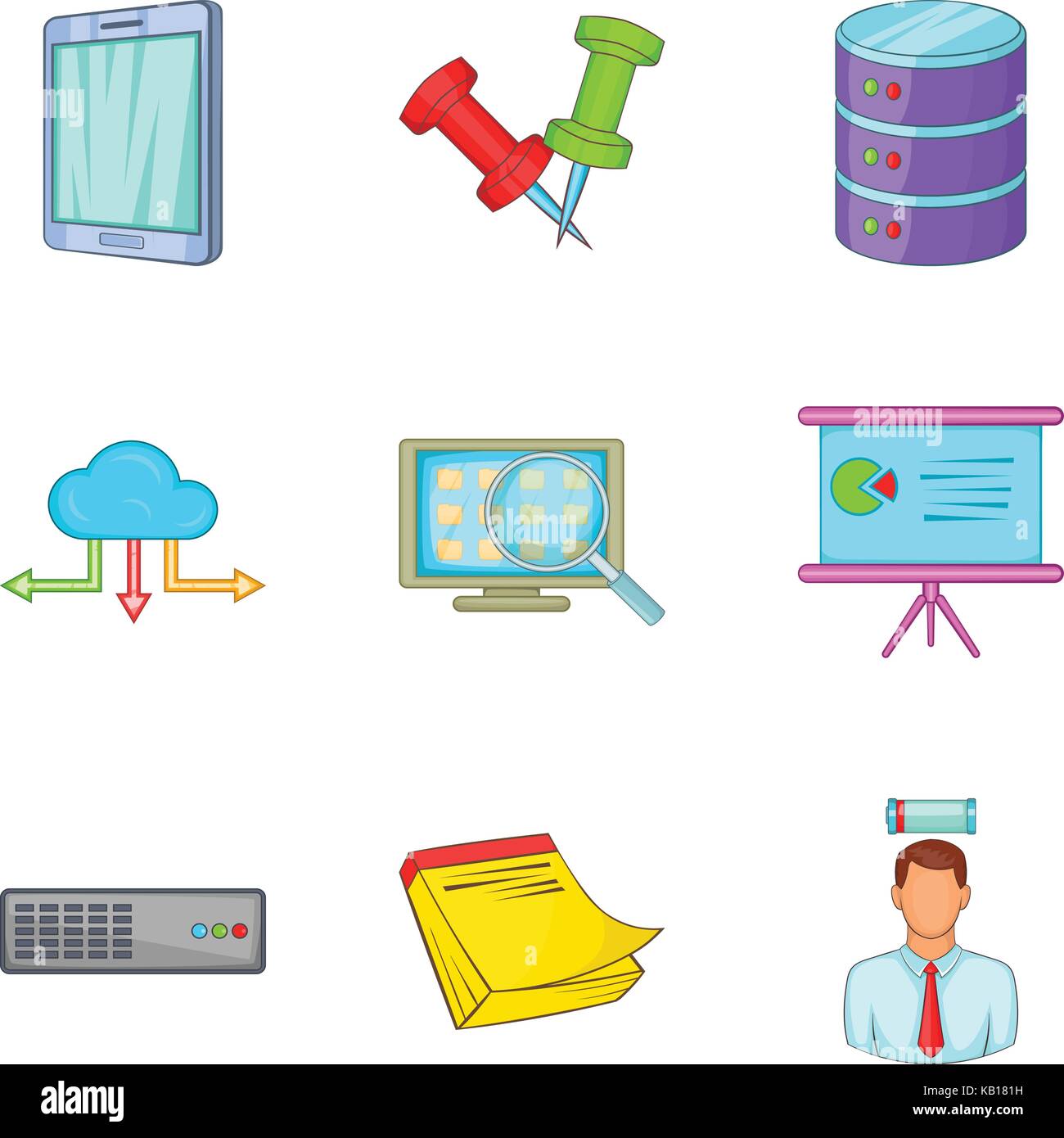 Setting specialist icons set, cartoon style Stock Vector Image & Art ...
