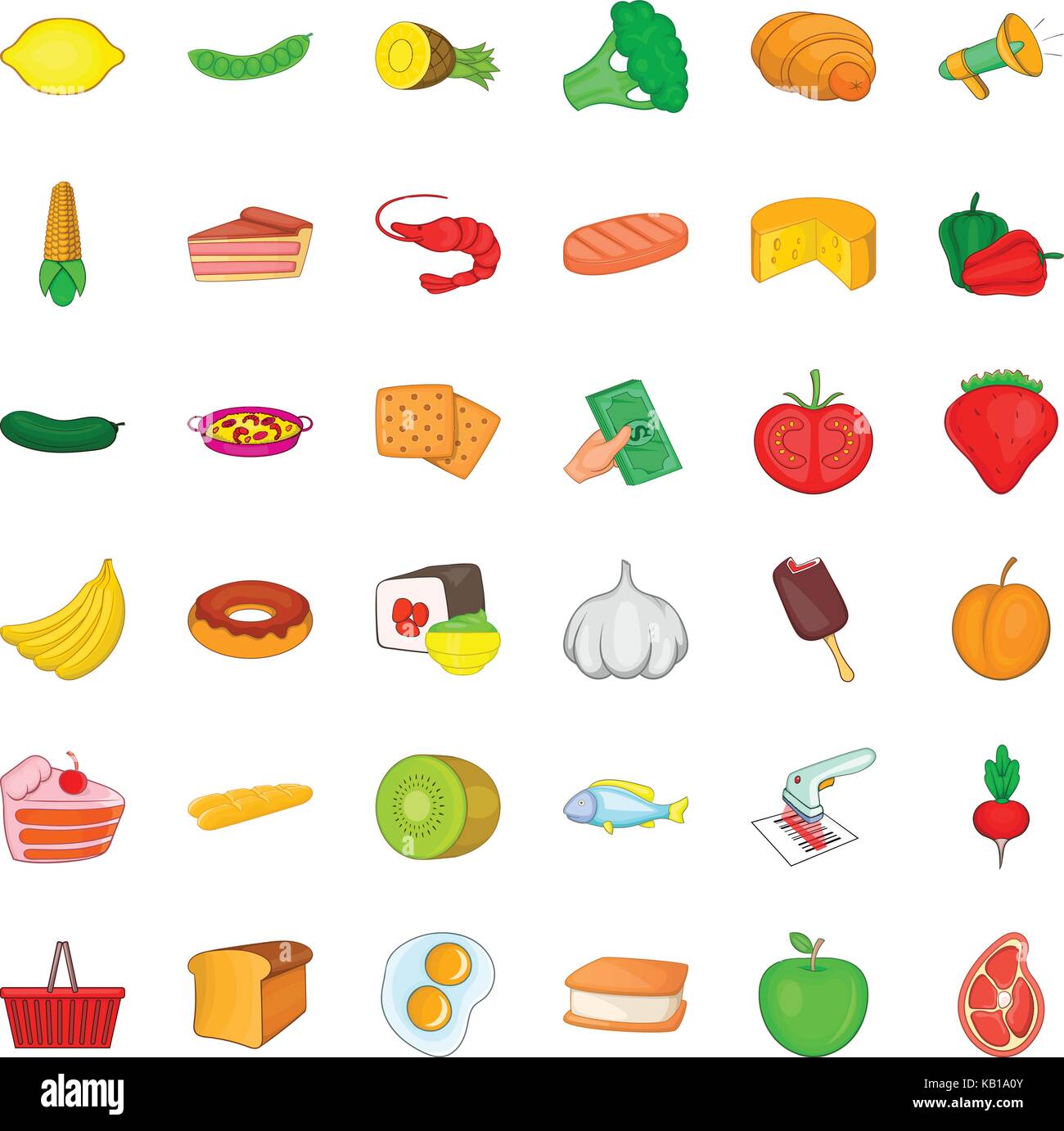 Candy icons set, cartoon style Stock Vector Image & Art - Alamy