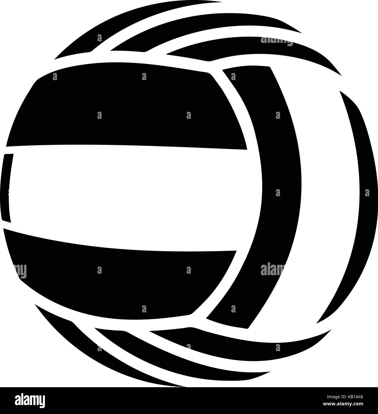 Volleyball icon, simple black style Stock Vector Image & Art Alamy