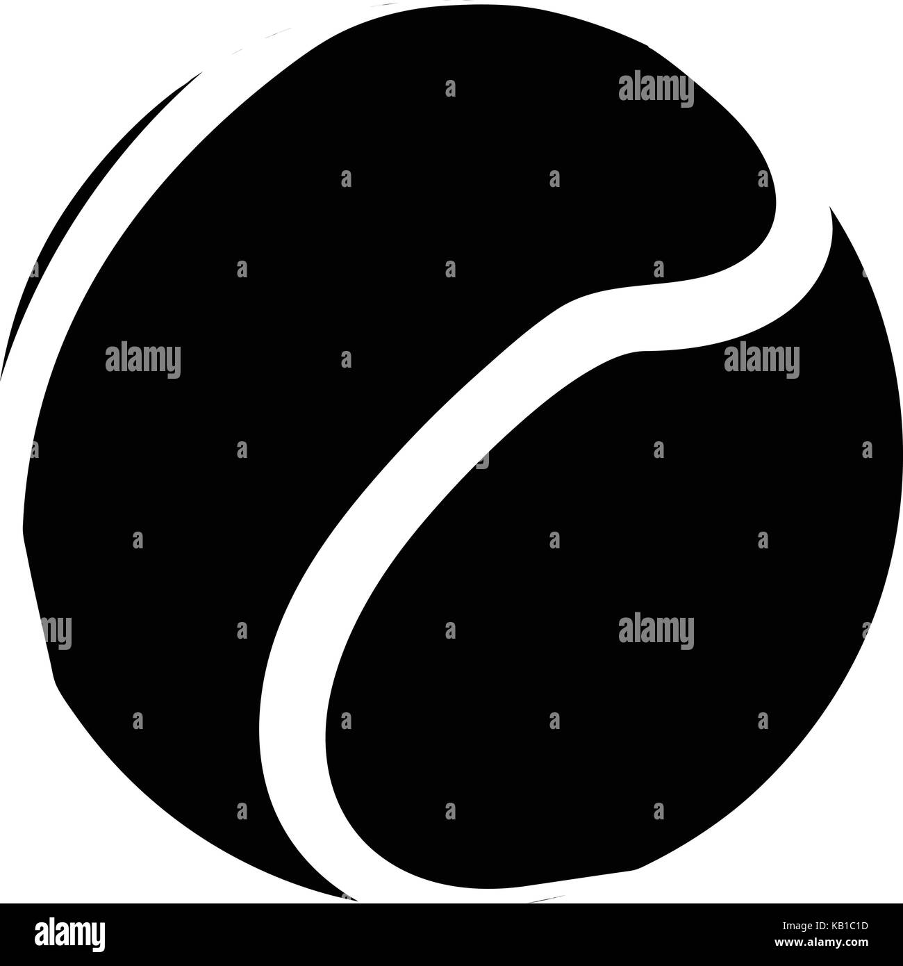 Tennis ball icon, simple black style Stock Vector Image & Art - Alamy