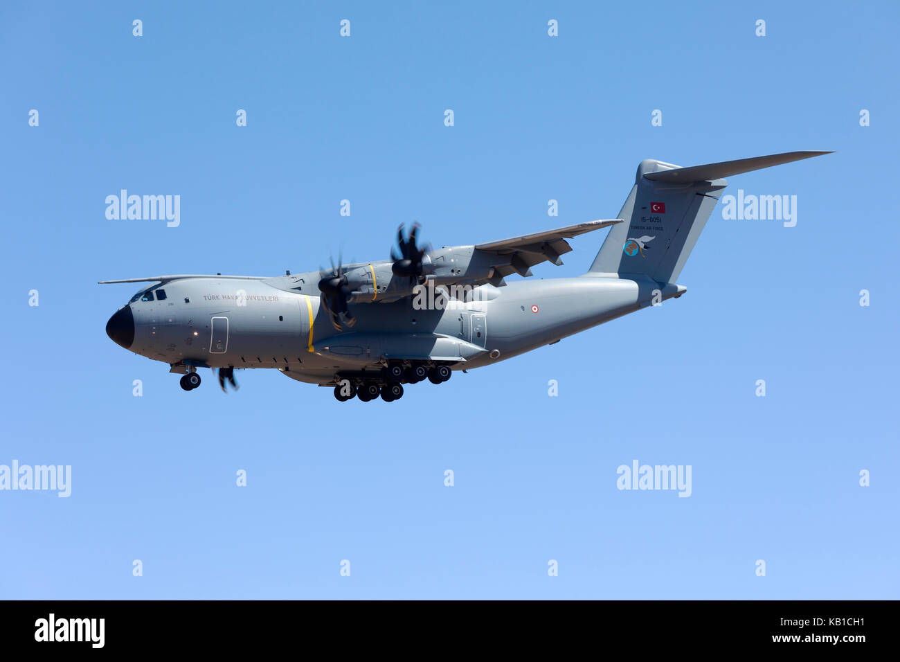 Turkish Air Force Airbus A400M Atlas [15-0051] landing runway 31; one ...