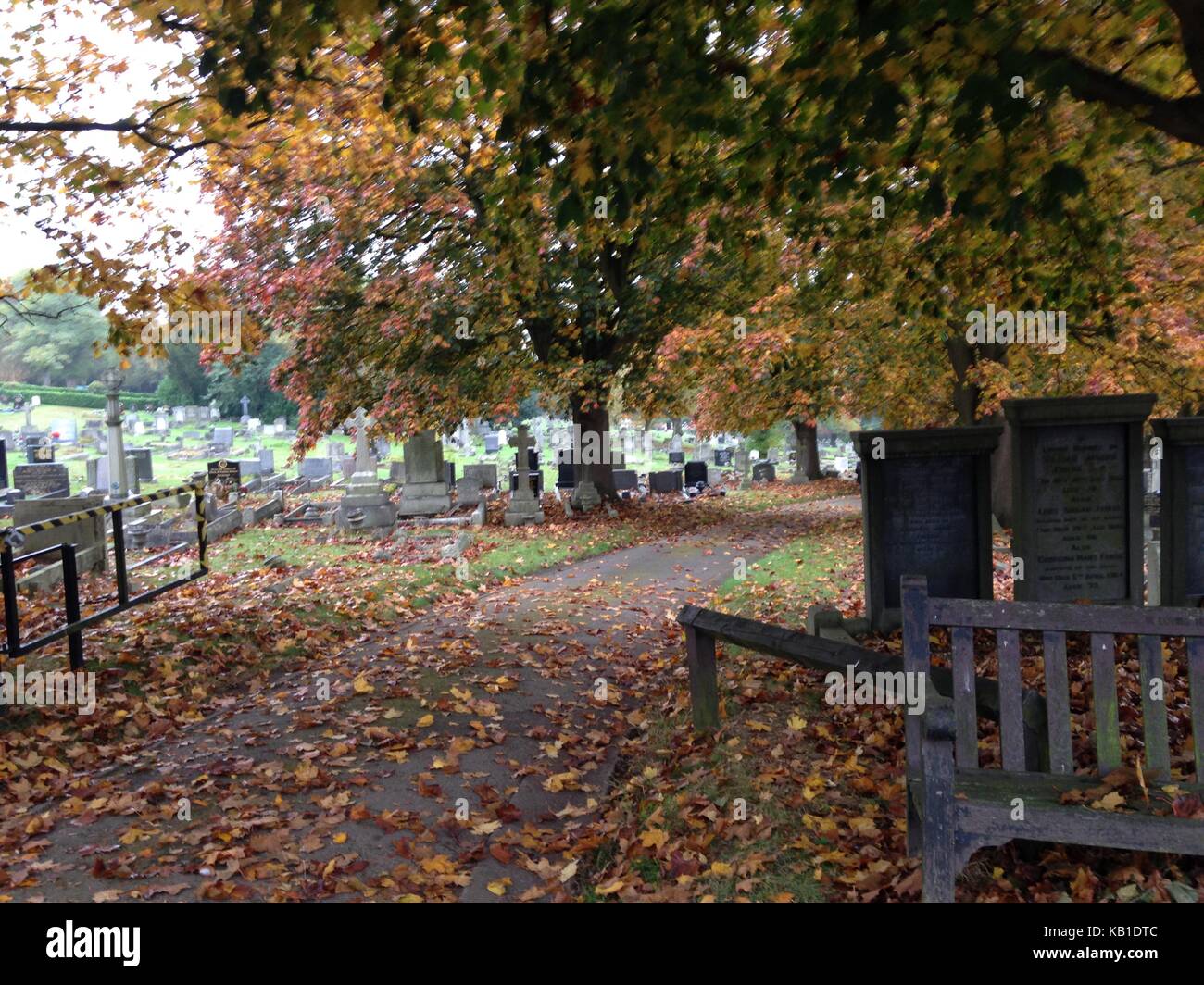 Cemetery gate Nottingham Stock Photo