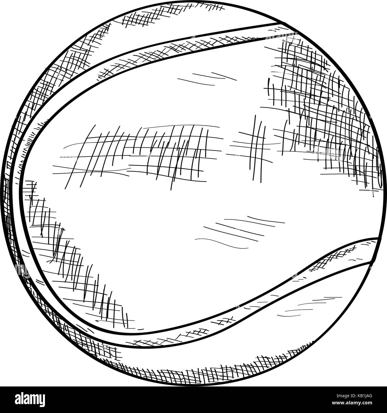 Tennis Ball Drawing - Tennis Ball Drawing High Res Vector Graphic Getty