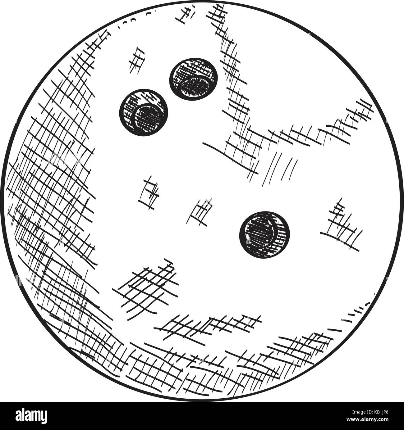 Sketch of a bowling ball Stock Vector Image & Art Alamy