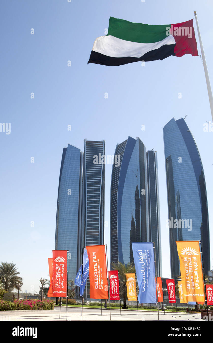 Etihad of Tower, Abu Dhabi, Stock Photo