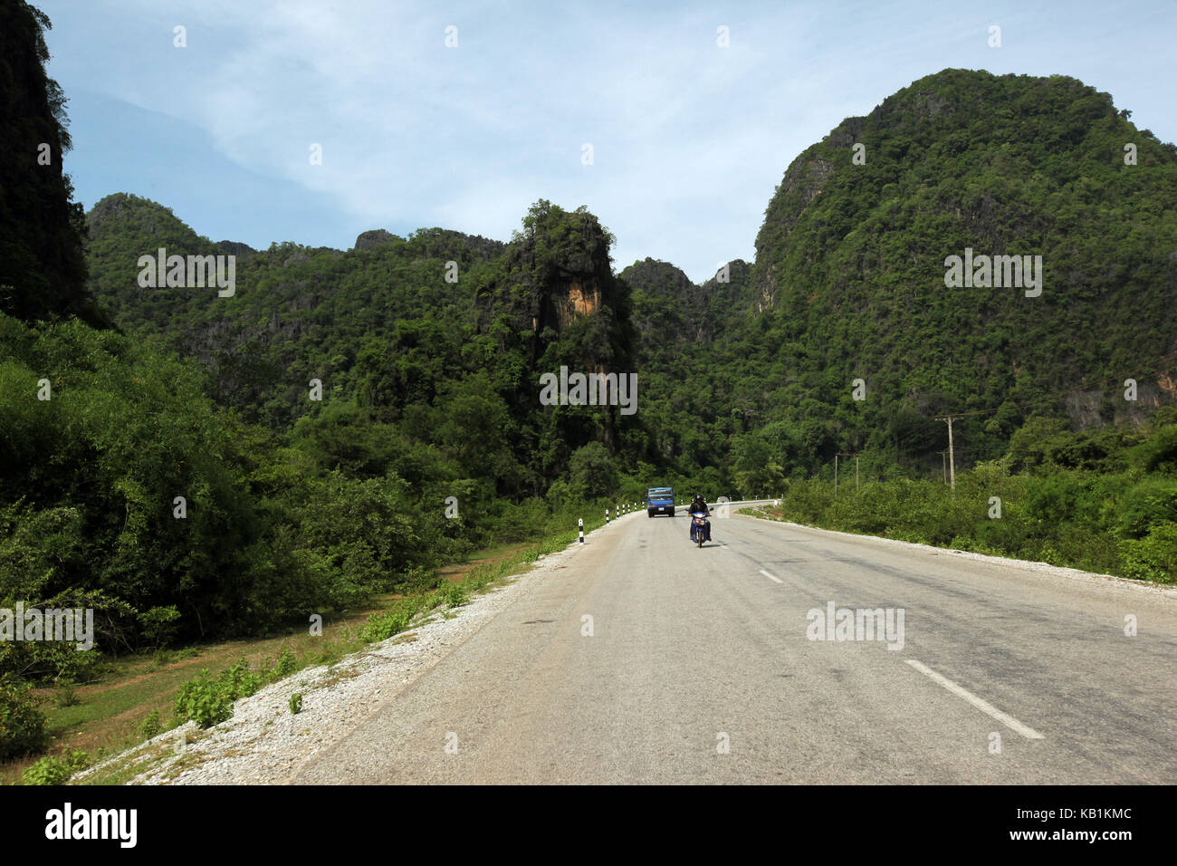 Asia, South-East Asia, Laos, Centrally Laos, Tha Khaek, street 12, The loop, Khammuan, Mahaxai May, Stock Photo