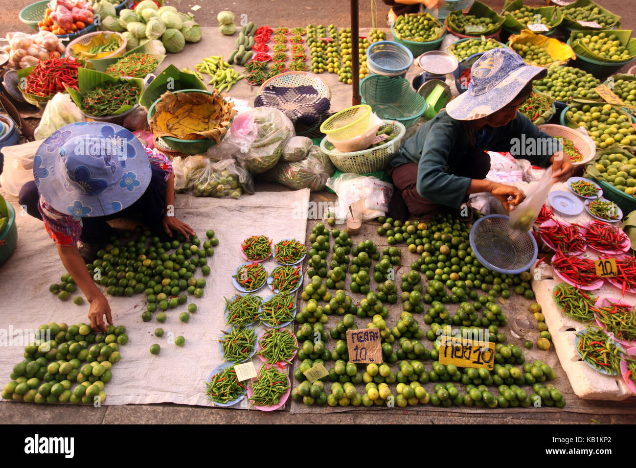 Asia, South-East Asia, Thailand, Chiang Rai, Old Town, market, agriculture, Stock Photo