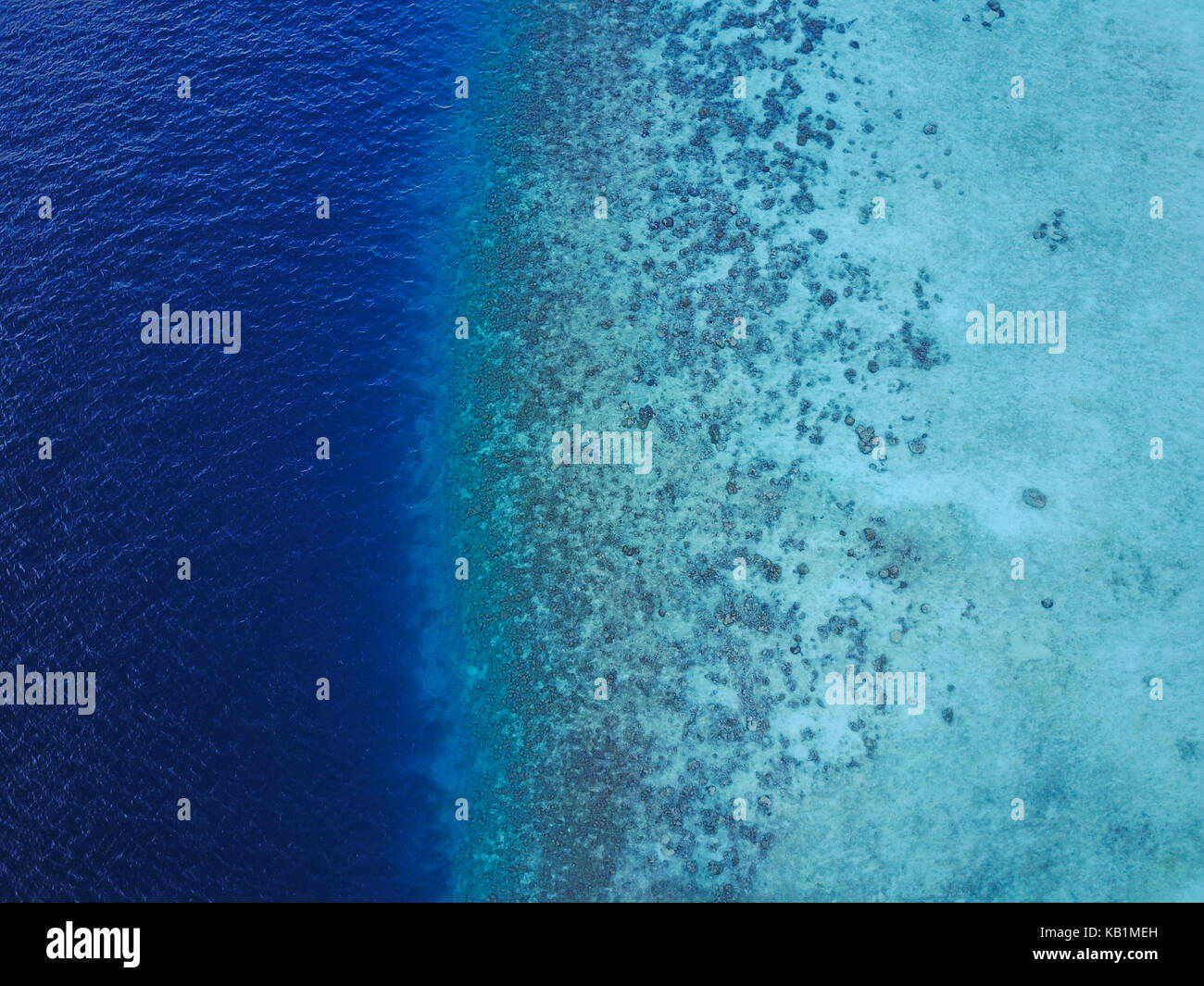 Aerial view of a tropical resort coral reef. Maldives Stock Photo - Alamy