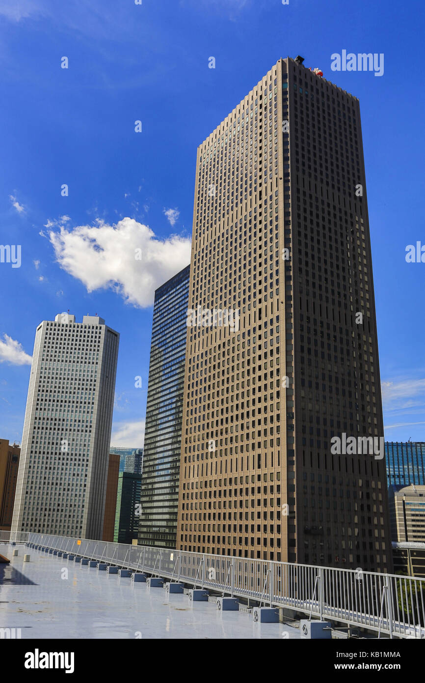 High rises in Tokyo, Stock Photo