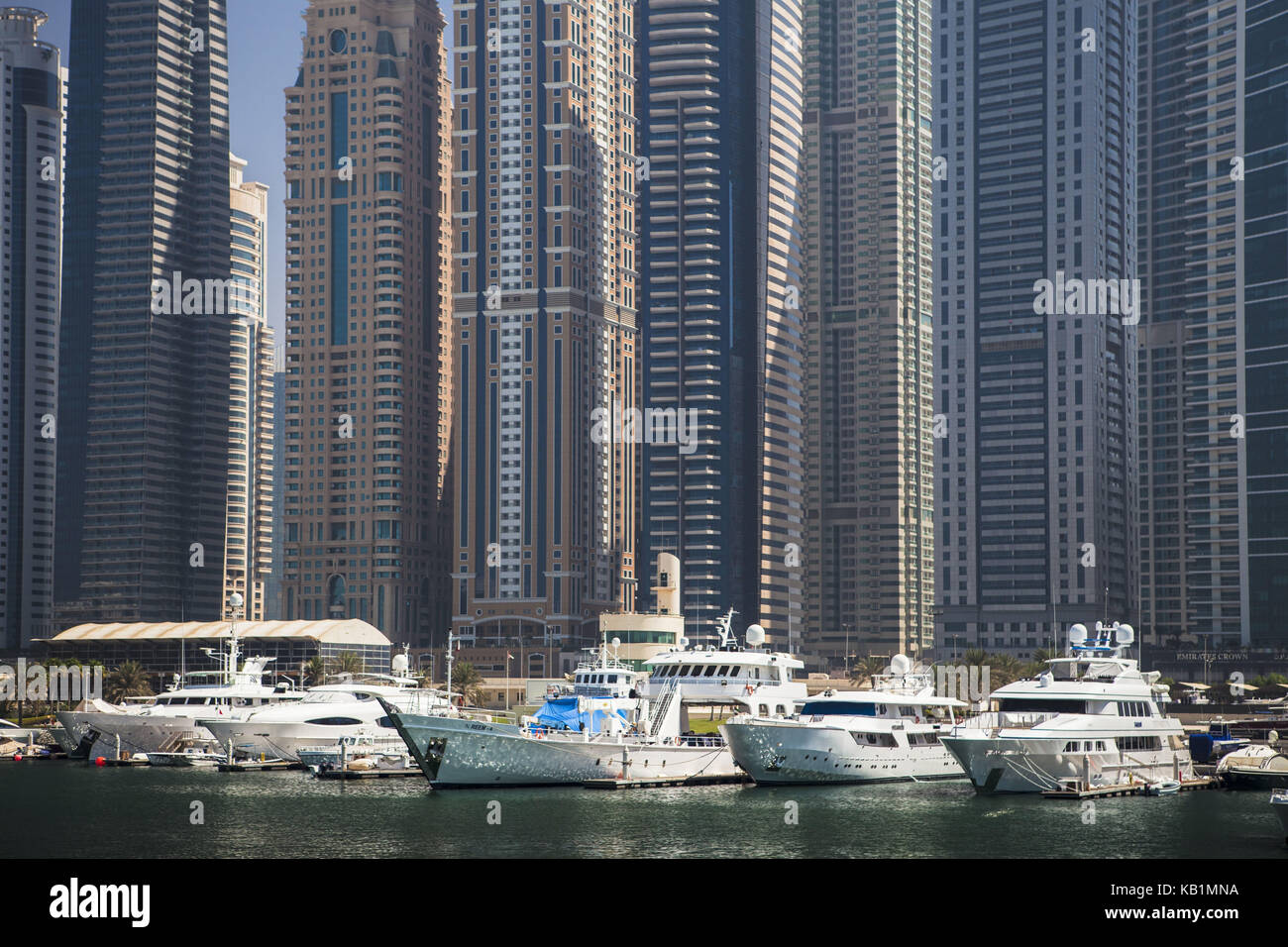 Yacht harbour in Dubai, Stock Photo