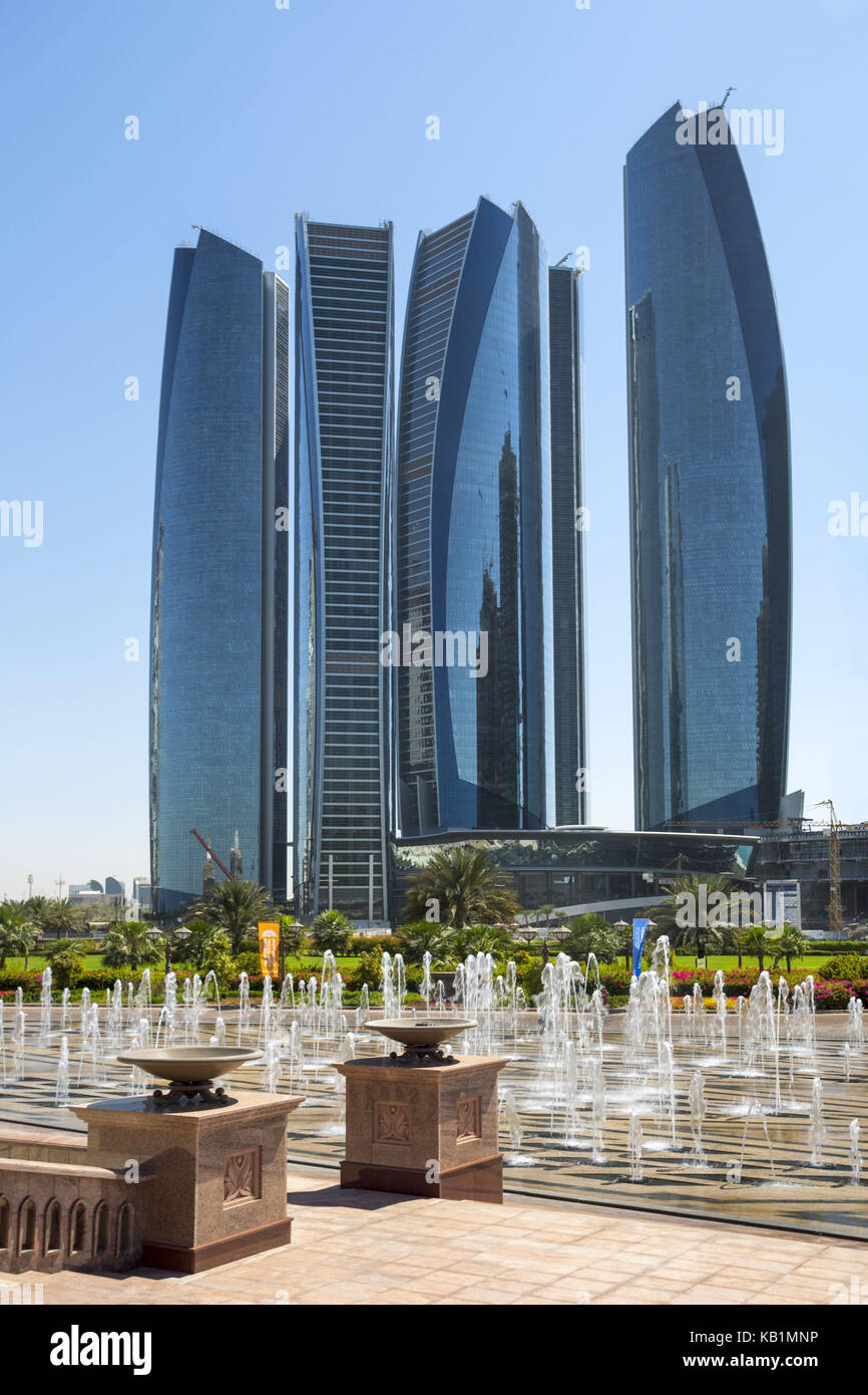 Etihad of Tower, Abu Dhabi, Stock Photo