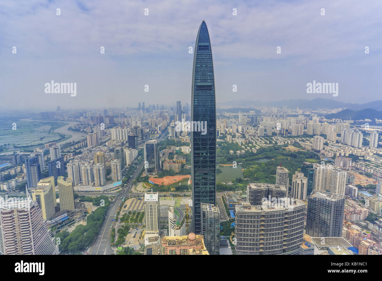 KK-100 Tower, Shenzhen, Stock Photo