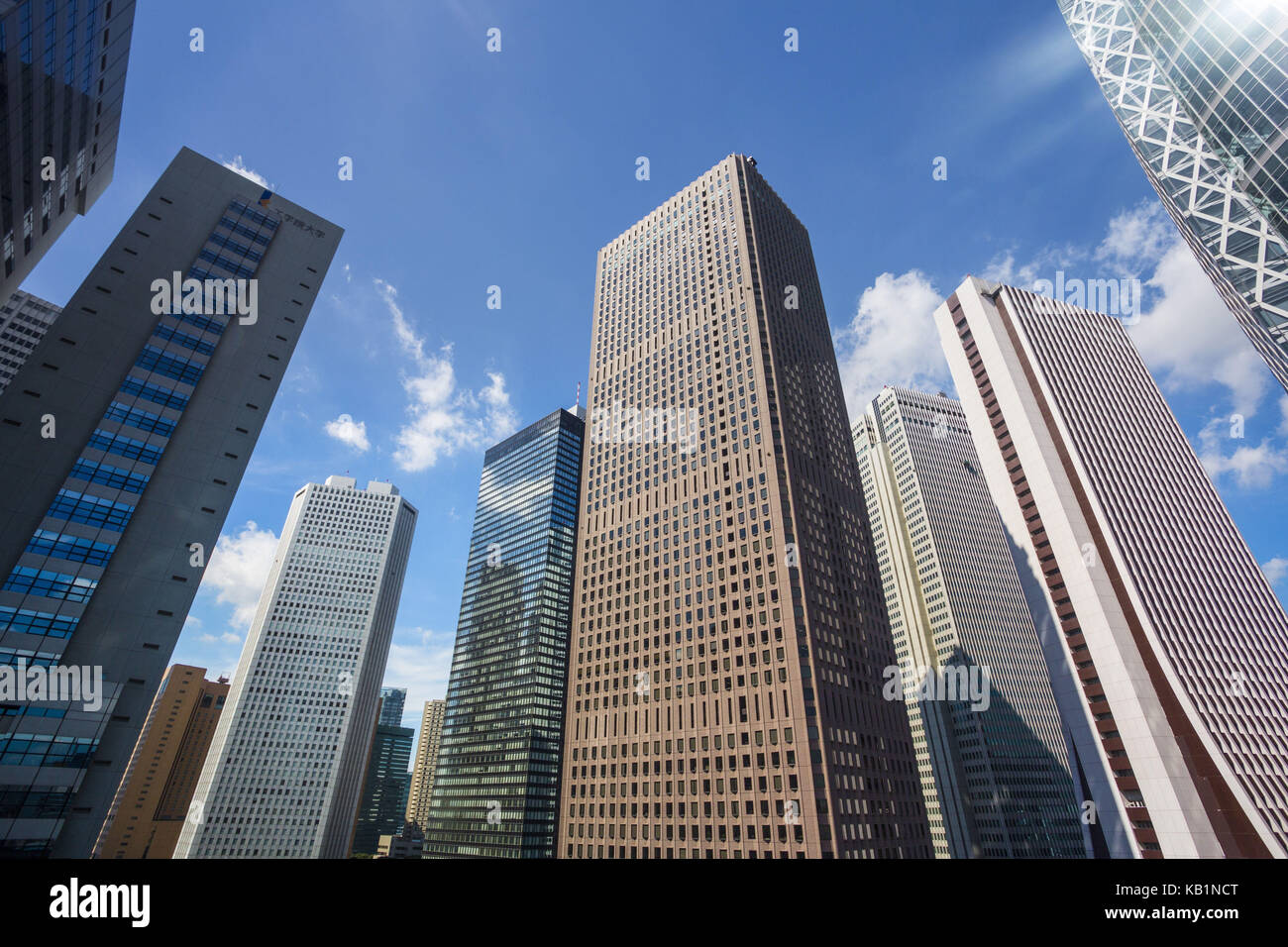 High rises in Tokyo, Stock Photo