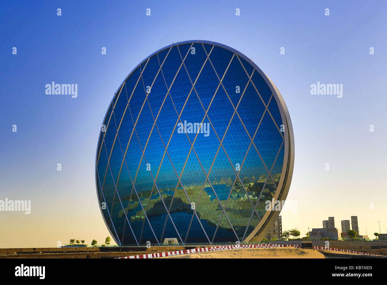Aldar building, Al Raha Beach, Abu Dhabi, Stock Photo