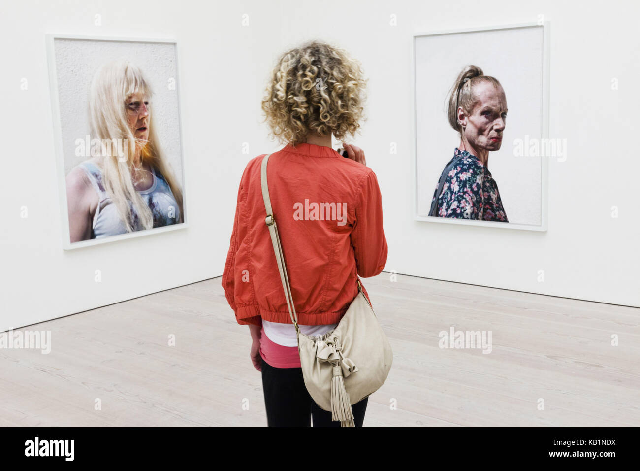 England, London, Chelsea, Saatchi Gallery, interior shot, patterns not ...